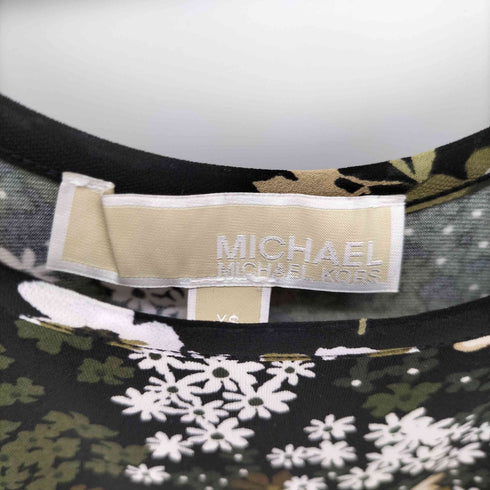 マイケルマイケルコース Michael Michael Kors 花柄 フリル切替ノースリーブワンピース レディース import:XS