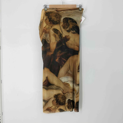 ザラ ZARA 絵画プリントシアーワンピース レディース JPN:M