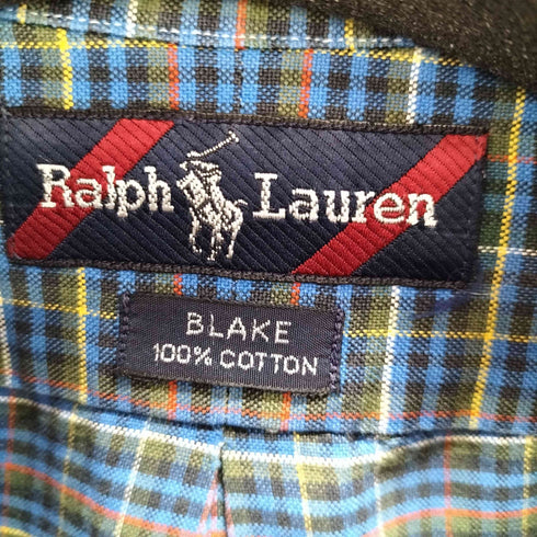 ラルフローレン RALPH LAUREN BLAKE スモールポニー刺繍S/S BDチェックシャツ メンズ
