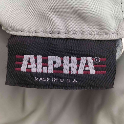 アルファインダストリーズ ALPHA INDUSTRIES USA製 リバーシブル MA-1 flight jacket フライト ジャケット メンズ import:XL