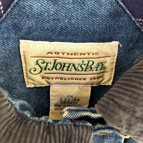 セントジョンズベイ STJOHNS BAY 90S デニム ハンティングジャケット レディース 2XL