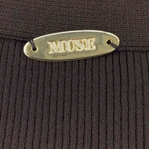 ミューズデドゥーズィエムクラス MUSE de Deuxieme Classe DINER B RIB Vネックカーディガン レディース FREE