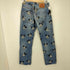 リーバイス Levis 90周年記念 キャラクタープリント 501 ボタンフライ デニム パンツ メンズ W32L30