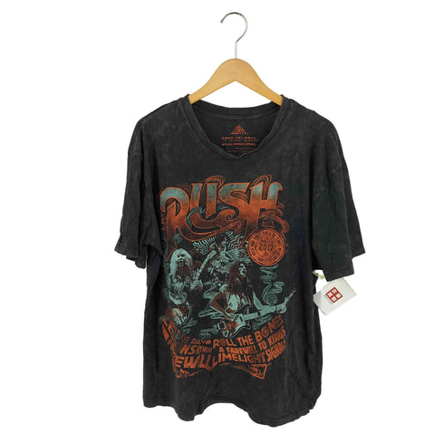 RUSH ラッシュ プリントタグ バンドTシャツ メンズ XL