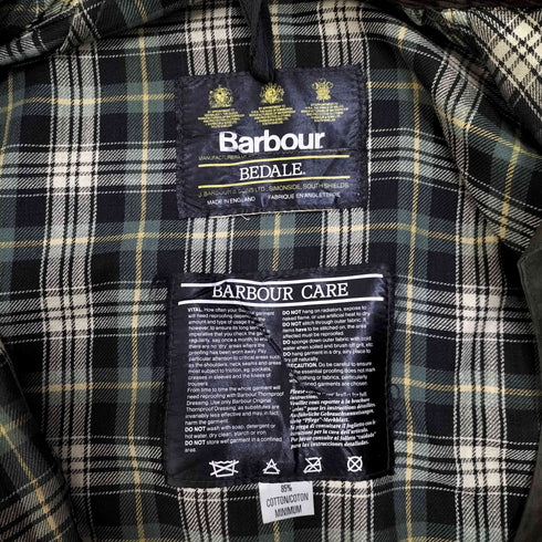 バブアー Barbour 88年製 3ワラント A100 BEDALE ビデイルジャケット メンズ C34/86CM