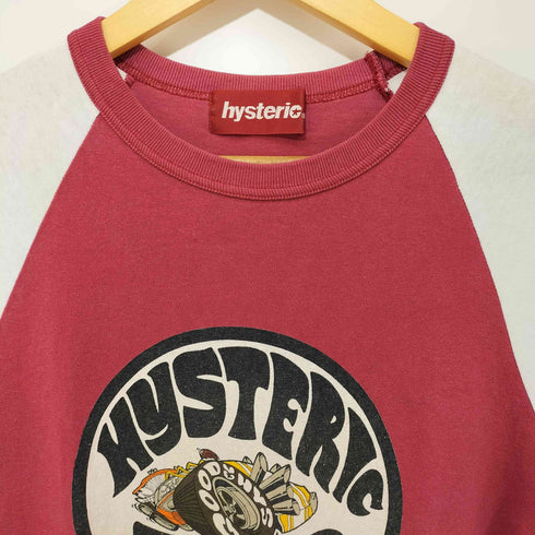 ヒステリック HYSTERIC ラグラン プリントTシャツ メンズ F