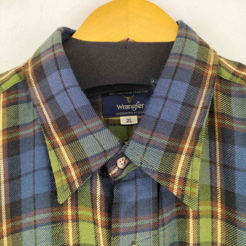 ラングラー Wrangler タータンチェックネルシャツ メンズ 2L