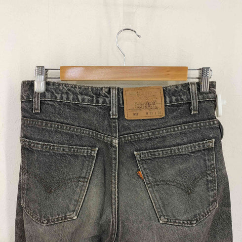 リーバイス Levis USA製 517 ボタン裏522刻印 先染め ブラックデニムパンツ メンズ 31inch