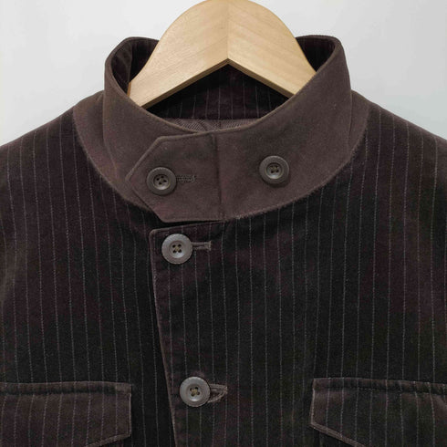 ハイストリート HIGH STREET ストライプ柄 ベロア地 ジャケット メンズ import:L