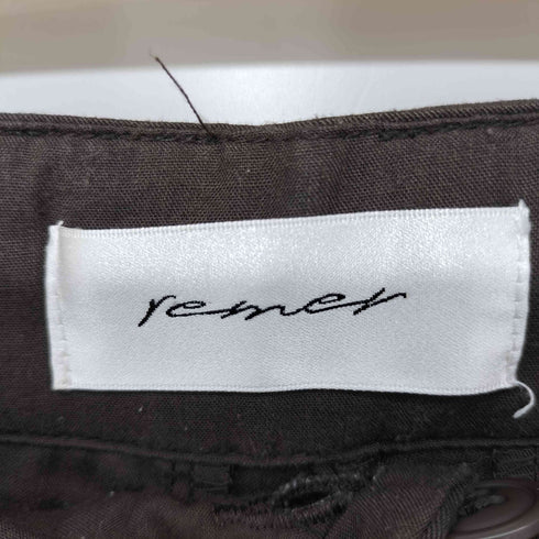 リメール remer レーヨン混 タックワイドパンツ メンズ JPN:M