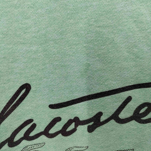 ラコステ LACOSTE スクリプトネームプリントクルーネックスウェット メンズ L