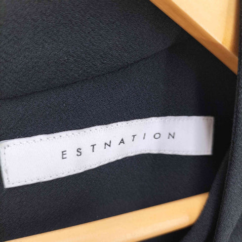 エストネーション ESTNATION Vネック バックジップ オールインワン サロペット レディース 36