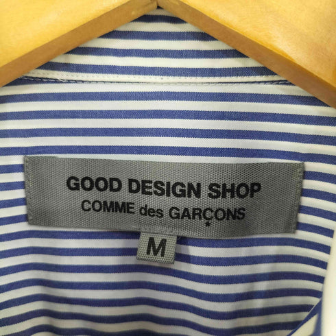 グッドデザインショップコムデギャルソン GOOD DESIGN SHOP COMME des GARCONS コットン ストライプ レギュラーカラー シャツ メンズ M