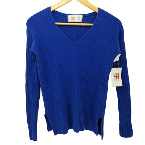 ロペ ROPE ROPEカシミヤ混Vネックリブニット レディース JPN:38