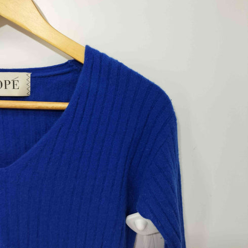 ロペ ROPE ROPEカシミヤ混Vネックリブニット レディース JPN:38