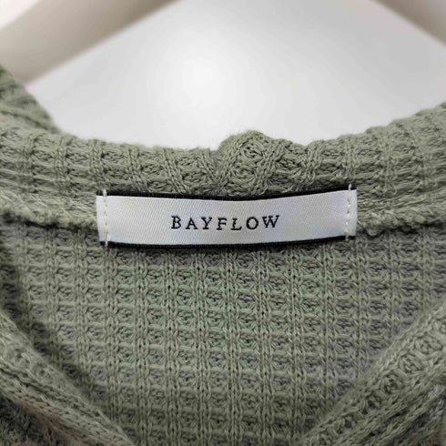 ベイフロー BAYFLOW ジップアップパーカー ワッフル レディース F