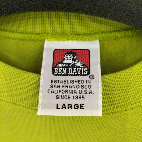 ベンデイビス BEN DAVIS ワンポイント刺繍 HEAVY SWEAT メンズ JPN:L