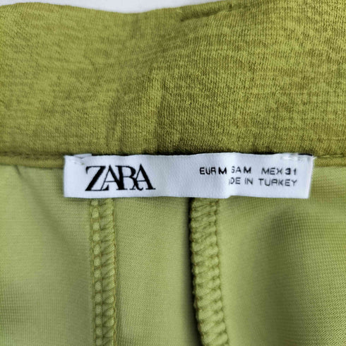 ザラ ZARA ボンディング地 スラックスパンツ レディース JPN:M
