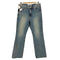 satur Washed Straight Denim Pants Blue レディース