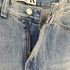 satur Washed Straight Denim Pants Blue レディース