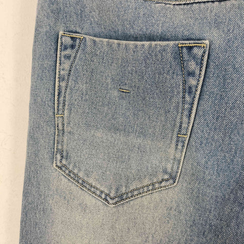 satur Washed Straight Denim Pants Blue レディース