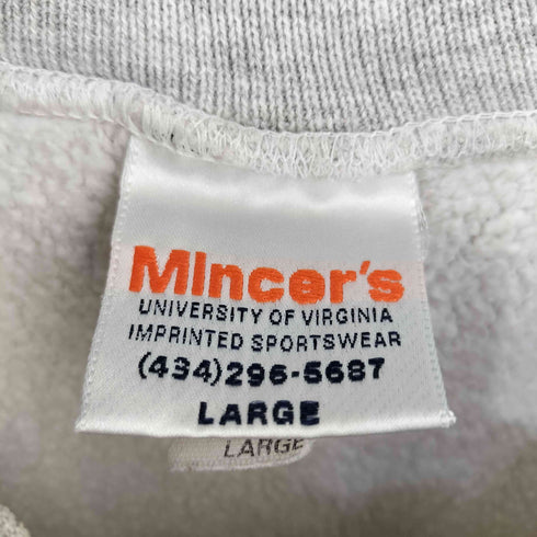 Mincer's VIRGINIA カレッジスウェットシャツ トレーナー USA製 サイドパネル メンズ import:L