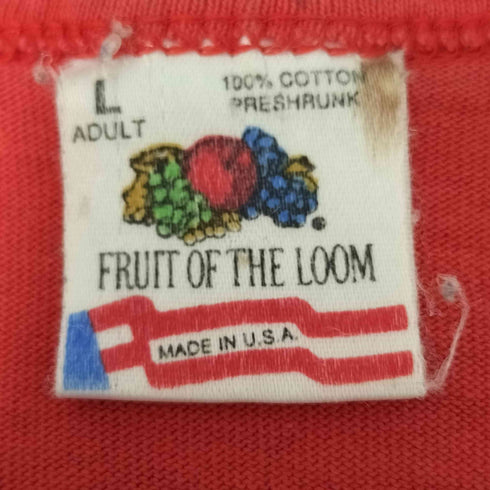 フルーツオブザルーム FRUIT OF THE LOOM 90S USA製 BRICKYARFD 400 レーシング プリント タンクトップ 1996年製 メンズ import:L