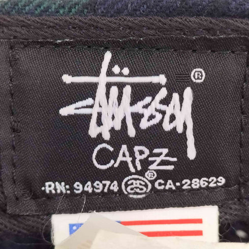 ステューシー Stussy 00s USA製 CAPZ ブラックウォッチキャップ メンズ ONE SIZE