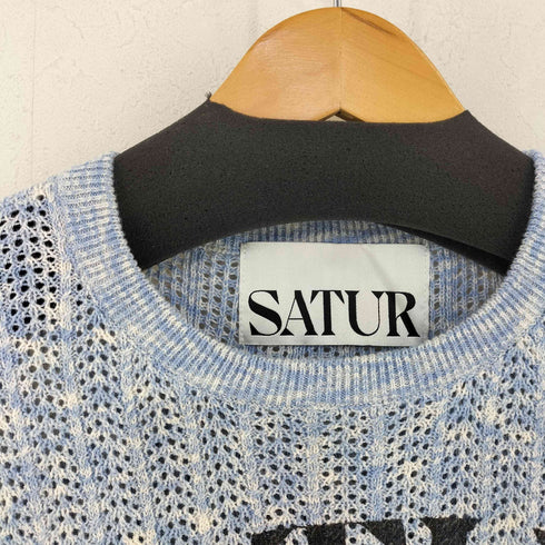 satur Ibiza Sun Retro Graphic Mesh Knitwear レディース