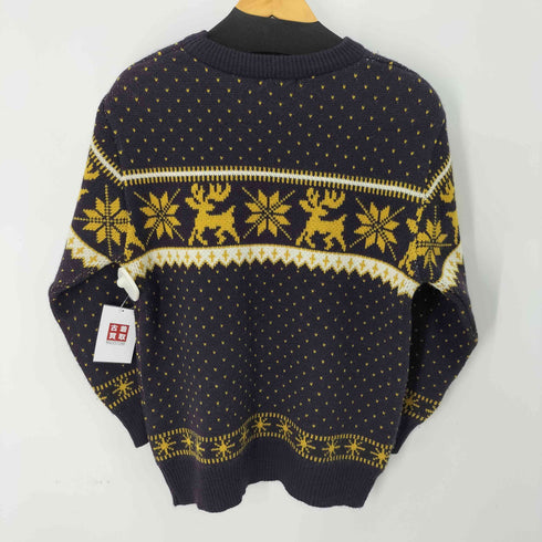 romper rally ノルディック柄 クルーネックニット レディース M