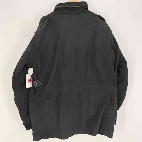 アルファインダストリーズ ALPHA INDUSTRIES 3本線 COLD WEATHER COAT M-65 ブラック フィールド ジャケット メンズ import:XXL