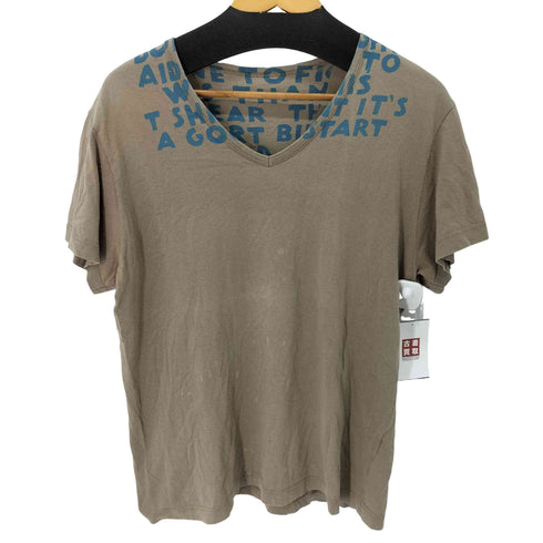 メゾンマルタンマルジェラ Maison Martin Margiela ここのえタグ AIDS T-SHIRT VネックTシャツ メンズ L