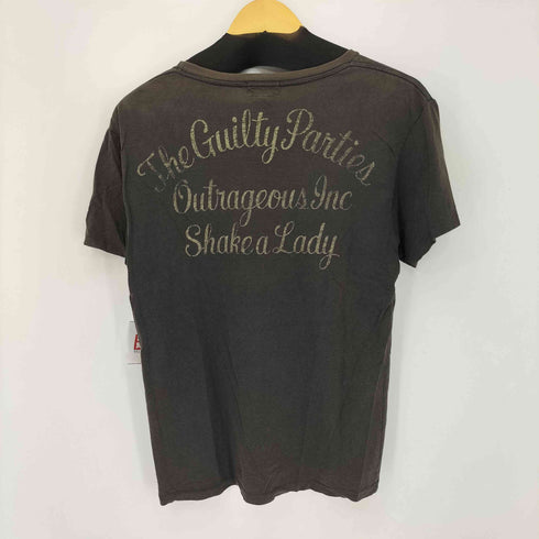 ワコマリア WACKO MARIA RUDEES コットンプリントクルーネックTシャツ レディース JPN:L