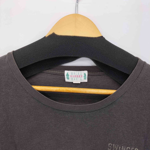ワコマリア WACKO MARIA RUDEES コットンプリントクルーネックTシャツ レディース JPN:L