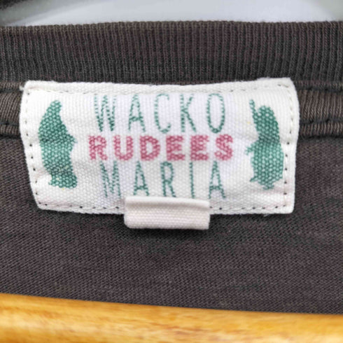 ワコマリア WACKO MARIA RUDEES コットンプリントクルーネックTシャツ レディース JPN:L