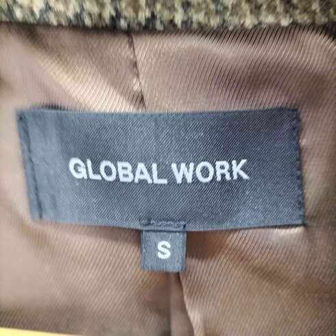 グローバルワーク GLOBAL WORK 千鳥格子柄 チェスターコート メンズ JPN:S