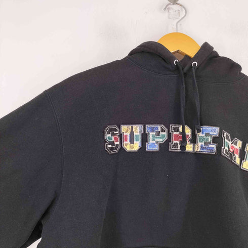 シュプリーム Supreme COLLEGIATE PATCHWORK LEATHER HOODED SHIRT メンズ JPN:S