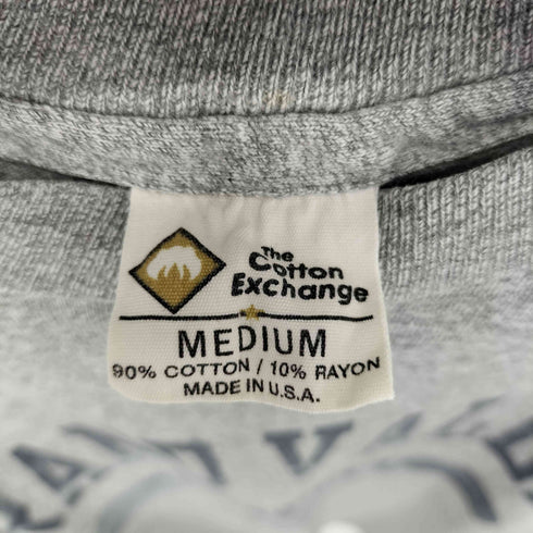 ザコットンエクスチェンジ THE COTTON EXCHANGE 90S MADE IN USA コットンレーヨンカレッジロゴプリントS/STシャツ メンズ JPN:M