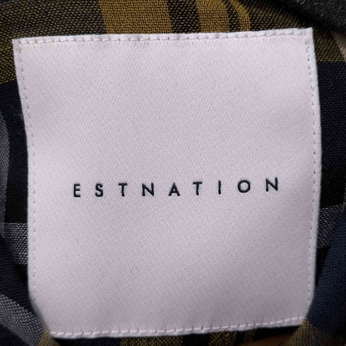 エストネーション ESTNATION 開襟チェックシャツ メンズ JPN:M
