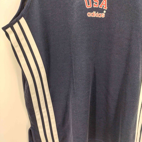 アディダスオリジナルス adidas Originals 80S USA製 センターロゴ サイド 3ライン タンクトップ メンズ