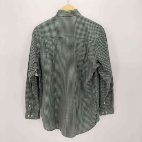 エディーバウアー Eddie Bauer 90S 白タグ チェック柄 ボタンダウン L/S シャツ メンズ import:S