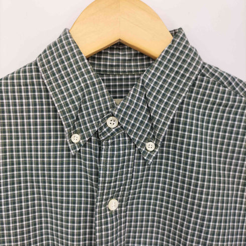 エディーバウアー Eddie Bauer 90S 白タグ チェック柄 ボタンダウン L/S シャツ メンズ import:S