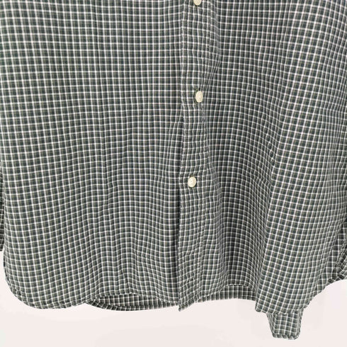 エディーバウアー Eddie Bauer 90S 白タグ チェック柄 ボタンダウン L/S シャツ メンズ import:S