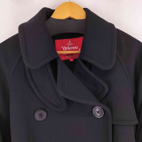 ヴィヴィアンウエストウッドレッドレーベル Vivienne Westwood RED LABEL チンストラップ ウールコート レディース 01