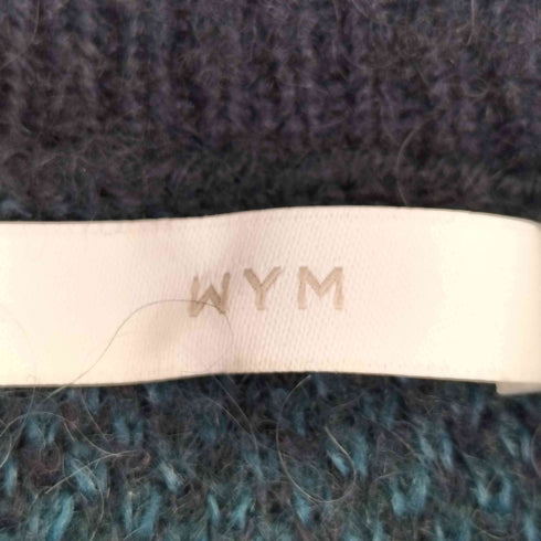 ウィム バイ リドム WYM LIDNM MOHAIR BLEND JACQUARD SHAGGY KNIT モヘアブレンド ジャガード シャギーニット メンズ JPN:S