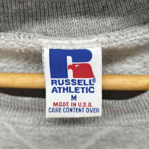 ラッセルアスレチック RUSSELL ATHLETIC USA製 ロゴワッペンクルーネックスウェット メンズ M
