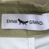 EMMA GRAND サイド フリル スペード襟 デザイン ワンピース レディース
