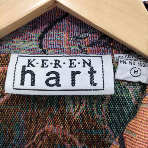 KEREN hart 90-00S ホース柄 ゴブラン織り コットンジャケット メンズ import:M