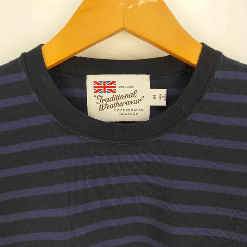 トラディショナルウェザーウェア Traditional Weatherwear ボーダー ロングスリーブTシャツ メンズ import:M