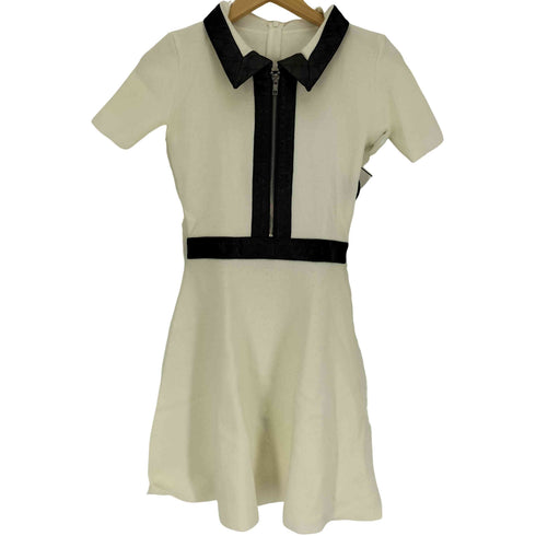 ダーリッチ Darich 24AW ロゴレザー ニット ミニ ワンピース レディース FREE